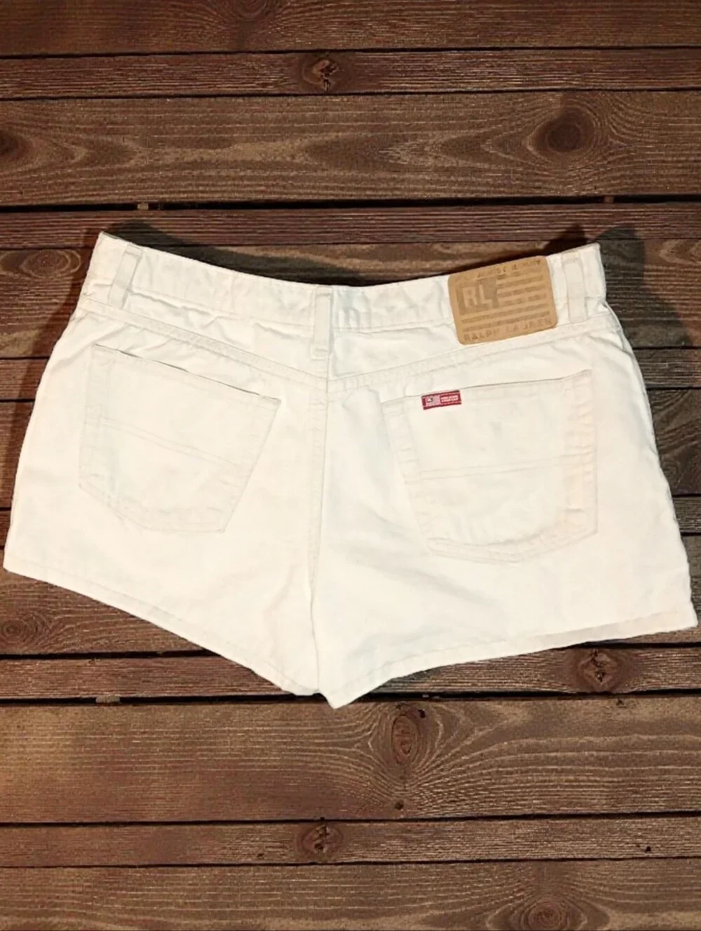 VTG RL Polo Jeans Co. 2.5" Saturday Shorts Khaki Sz. 14 - Picture 2 of 7